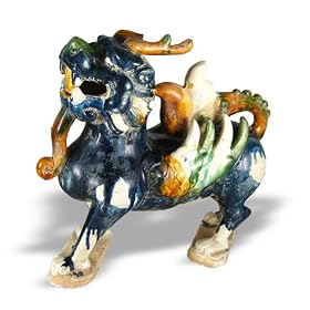 Statuette chinoise Dragon Qilin - R�plique Antiquit� Epoque Ming