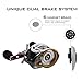 New for 2016! KastKing WhiteMax 5.1:1 Low Gear Ratio Baitcasting Reel with 9 + 1 shielded stainless ball bearings, 6 magnet brake system, affordable price. Amazing! (White & Red, Right Handed)