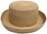 Jaunty Straw Hat with Turned up Brim - Crushable