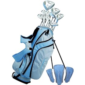 Phoenix XS Ladies Deluxe Complete Set Includes All Clubs With Graphite Shafts, Mallet Putter, Stand Bag