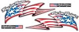 TLD アメリカンフラッグデカールセット 10