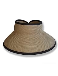 San Diego Hat Company UPF 50+ Roll Up Wide Brim Sun Visor Hat - Ultra Braid by San Diego Hat Company