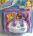 Go Go Pets ****Pet Carrier and Blanket PURPLE ****WITH ORIGINAL NAME "Go Go PETS" Embroidered on it**** (before name change to "Zhu Zhu PETS" THIS IS A RARE COLLECTIBLE Go Go PETS ITEM. No Longer in Production as Go Go PETS.