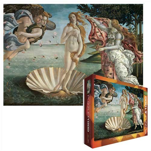 Jigsaw Puzzle by Sandro Botticelli, The Birth of Venus, 1000 pieces, 126.5 in X 19.25 in. Ships same day.