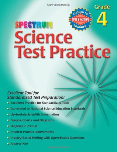 Spectrum Science Test Practice, Grade 4