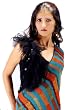 Multi Vibrant Fantastic Stripe Super Soft Viscose Pashmina Teal Shawl Stole Wrap (76"x21")