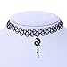 YAZILIND Black Stretch Gothic Tattoo Henna Choker Hippy Dragon Pendant Necklace Elastic 80s 90s