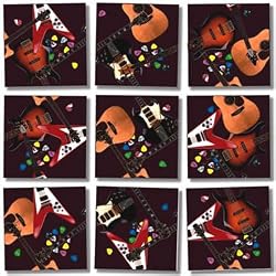 GUITARS SCRAMBLE SQUARES by b.Dazzle