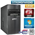 USB 3.0, Windows7 Professional 64Bit, STROM SPAR Office / Multimedia COMPUTER Eco-Tec PC 80PLUS, Super Silent BeQuiet 300W Netzteil mit 80Plus Zertifizierung , AMD X4 FX-4100 (4x3.6GHz) +Arctic Alpine64Pro L�fter, 500GB SATA2, Crucial 8192MB DDR3 PC1600, MSI 880GMA-E35(FX) AM3+ Mainboard, AMD Grafik HD4250 mit HDMI/DVI, DVD-Brenner, CardReader, 7.1 Sound, GigabitLAN