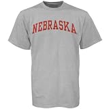 Nebraska Cornhuskers Ash Arched Logo T-shirt