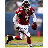 Michael Vick Atlanta Falcons - Red/Passing - 8x10 Autographed Photograph