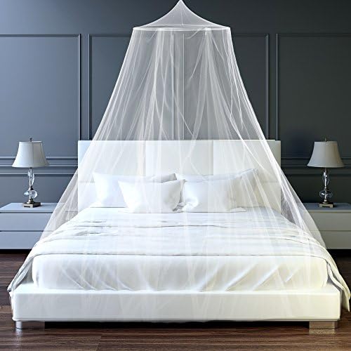 Mosquito Bug Net Indoor Outdoor Portable Canopy - Protect Beds and Cribs from Insects When Camping Or Traveling - Works As Bedroom Decor Hanging Curtain For Adult, Child, or Baby's Room.