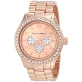Vernier Womens VNR11088RG Chrono Look Glitz Bracele