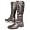 JANE KLAIN Damen Winter Langschaft Stiefel, Crinkleoptik, mocca braun