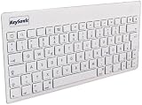 Keysonic KSK-3001-iBT Bluetooth Flat Super Mini Wireless Keyboard for iPad 1 and 2/ iPhone