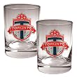 Toronto FC Soccer 2pc Rocks Glass Set - Primary Team Logo MAJOR-LEAGUE-SOCCER Soccer