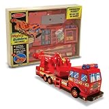 Buy : Melissa & Doug Deluxe Wooden Mighty Builders Fire Truck