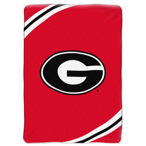 NCAA Georgia Bulldogs 60-Inch-by-80-Inch Raschel Plush Blanket 