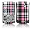 Pink Plaid Design Protective Skin Decal Sticker for Blackberry Curve 8300/ 8310/ 8320 Cell Phones