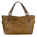 NYC by Perlina East/West Tote with Pockets - Camel