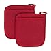 Ritz Royale Collection 100% Cotton Terry Cloth Pocket Mitt Set, Dual-Function Hot Pad/Pot Holder, 2-Piece, Paprika Red