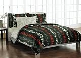Fashion Trellis Black All Cotton Bed in a Bag