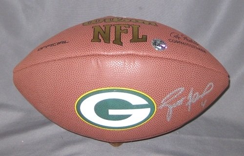 Brett Favre Autographed/Hand Signed Green Bay Packers Football