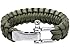 The Friendly Swede Paracord Survival Bracelet with Stainless Steel D Shackle - Adjustable Size Fits 7"-8" (18-20 cm) Wrists