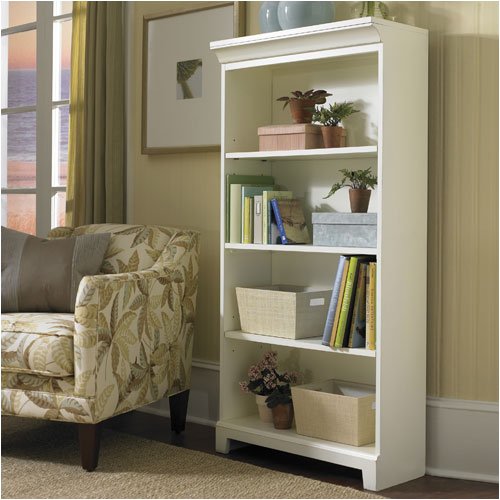 Riverside Furniture 52039 Spring Street 60" H Bookcase in Shores White