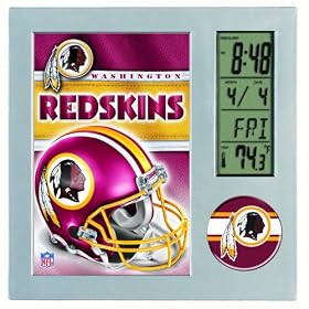 Click here to buy NFL Washington Redskins Digital Desk Clock.