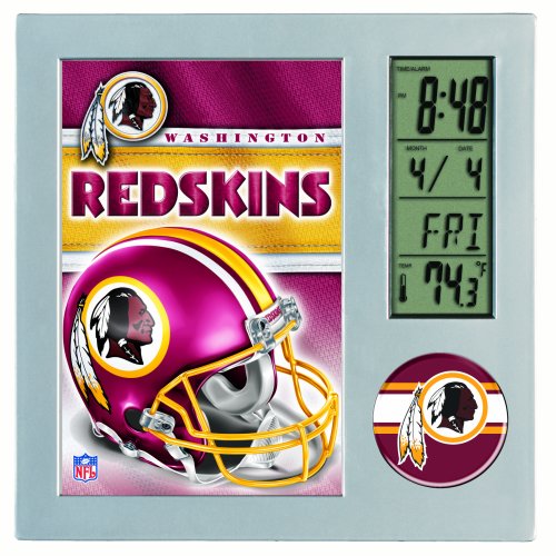 NFL Schreibtischuhr mit LCD-Display Washington Redskins