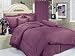7Pcs King Purple Stripe Bed in a Bag Comforter Set