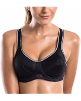 La Isla Women's High Impact Underwire Non Padded Minimizer Sports Bra