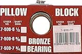 CHICAGO DIE CASTING 7-500-7 Pillow Block, Bearing, Bronze 3/4 Bore