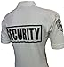 HPU Security Polo Shirt Deluxe 100% Cotton Pre-Shrunk White with Black Letters