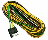 Wesbar 4-Way Flat 25-Feet Trailer End Wishbone Harness, 3-Feet Ground