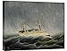 Global Gallery Budget Henri Rousseau The Ship in The Storm Gallery Wrap Giclee on Canvas Wall Art Print