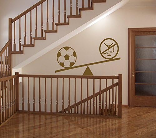 DecorRooms Sports Against Smoking Ball Armchair Kids Room Children Stylish Wall Art Sticker Decal