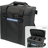 Flashpoint CS500 Power Pack Case, Universal Case with Moveable Dividers, Black.