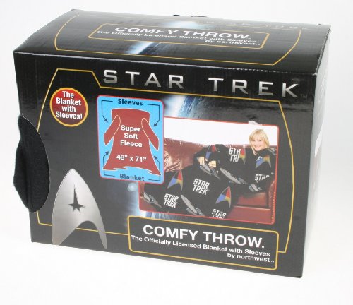Northwest Star Trek Comfy Throw Blanket with Sleeves