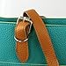 Retro Fashion Women's Tote PU Leather Shoulder Bag Handbag Shopper (Candy Color/Blue)