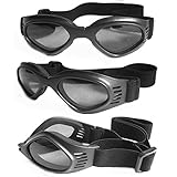 Pet Dog Sunglasses - Protective Eyewear Goggles Small Waterproof Protection (Black)