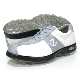 Buy Ecco 'Spikeless E' Golf Shoes Ladies - White and Blue by ECCO