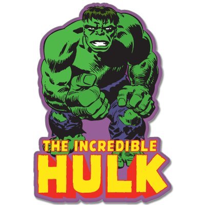  Incredible Hulk Marvel comic car bumper sticker 3" x 5"