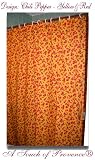 Shower Curtain - Design: Chili Pepper - 70x70 - Yellow