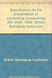 Specification for the presentation of conference proceedings