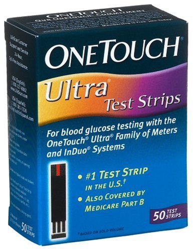 One Touch Ultra Fast Draw Test Strips, 50 Count