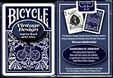 Bicycle Vintage Design Playing Cards Safety Back 1892-1943 in blau