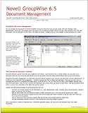 Novell GroupWise 6.5 Document Management Quick Reference Card - Handy Durable Tri-Fold Novell GroupWise 6.5 Doc Mgmt Tip & Tricks Guide. 6 Total Pages. Stores Easily. Ultimate Reference for Shortcuts, Tips & Cheats - Novell Group Wise 6.5 DM (Software Quick Reference Cards)