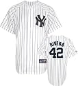 Mariano Rivera Jersey: Adult 2009 Majestic Home Pinstripe Replica #42 New York Yankees Jersey